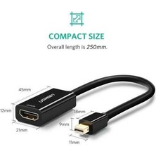 Ugreen Mini Displayport HDMI Dönüştürücü Adaptör Siyah