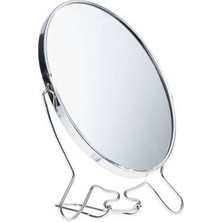Mbois Büyüteçli Çift Taraflı Ayaklı Metal Oval Makyaj Aynası (6 Inç)