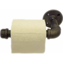 Ramdet Endüstriyel Vintage Borulardan Rustiktuvalet Kağıtı Askılığı