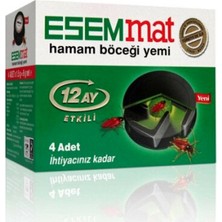 Esemmat 12 Ay Etkili Hamam Böceği Yemi 4'lü Güvenli Kullanım Özelliği ile