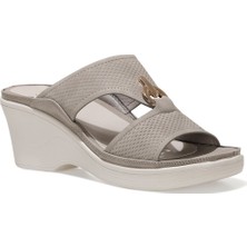 Nine West Cadocıa 1fx Gri Kadın Dolgu Topuklu Terlik