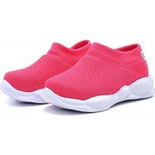 First Step Ultra Hafif Memory Foam Iç Taban Çocuk Triko Spor Ayakkabı FUŞYA-M-1002