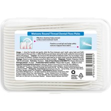 Watsons Round Thread Dental Floss Picks 50 Adet