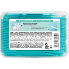 Watsons Flat Thread Dental Floss Picks Mint 50 Adet