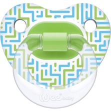 Wee Baby Şeffaf Desenli Damaklı Emzik No:2 6-18AY 837 Yeşil