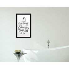 Bk Gift Banyo Dekoratif Ahşap Siyah Çerçeveli Tablo-24