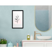 Bk Gift Banyo Dekoratif Ahşap Siyah Çerçeveli Tablo-17
