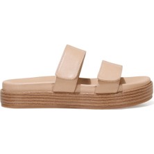 Nine West Gıova 1fx Naturel Kadın Kalın Tabanlı Terlik