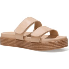 Nine West Gıova 1fx Naturel Kadın Kalın Tabanlı Terlik