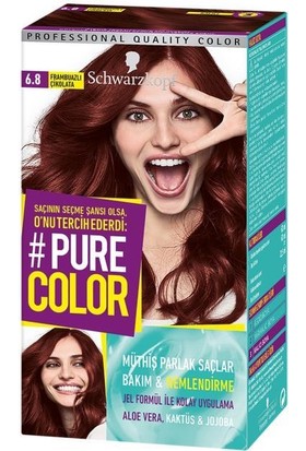 Shwarzkopf Pure Color Jel Saç Boyası 6-8 Frambuazlı Çikolata