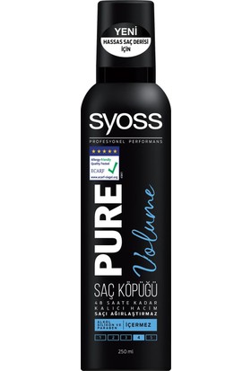Syoss Pure Volume Ağırlaştırmayan Saç Köpüğü 1 Adet Köpük