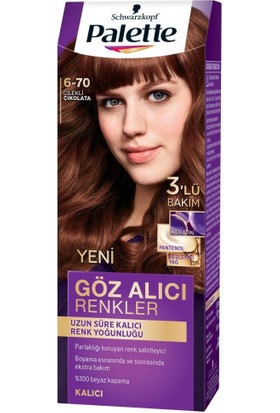 Palette Yoğun Göz Alıcı Renk Saç Boyas 6-70 Çilekli Çikolata x 2 Paket
