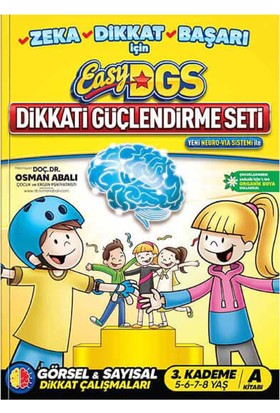 Easy Dikkati Güçlendirme Seti 5-8 Yaş A Kitapçığı - Osman Abalı