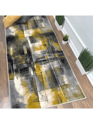 Payidar Halı Evrim HE154 100X200 cm  Gri/sarı Kesme Yolluk Halı