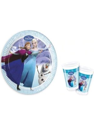 Parti Seza Frozen Tabak Bardak Set