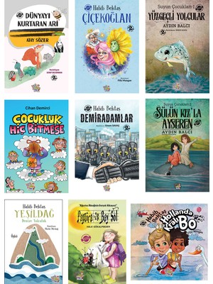 Parmak Çocuk Yayınları Parmak Çocuk Dünyayı Kurtaran Arı+Çiçekoğlan+Yüzgeçli Yolcular+Sülün Kız'la Ayseren+Çocukluk Hiç Bitmese+Demiradamlar+Yeşildağ+Pamira ve Bay Sol+Hollanda Kralı Bo 9 Kitap - 7+Yaş