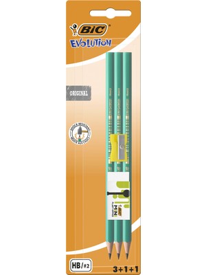 BIC Kurşun Kalem + Silgi + Kalem Traş