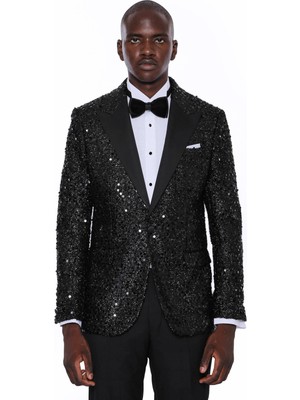 Wessi Erkek Sivri Yaka Slim Fit Ceket