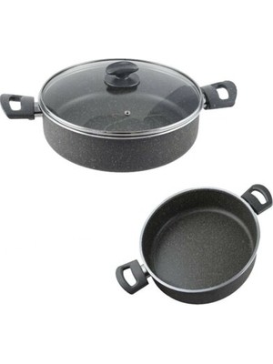 Mehtap 24cm Granit Pilav Tenceresi