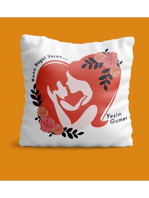 Armağan Zengini Kişiye Özel Bana Hayat Veren Tasarımlı Yastık