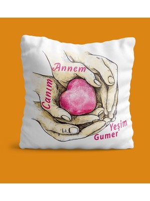 Armağan Zengini Kişiye Özel Canım Annem Tasarımlı Yastık