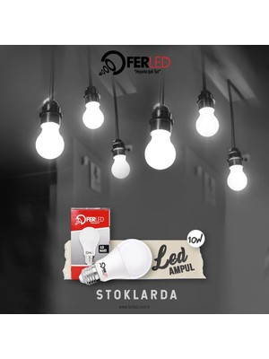 Ferled 10W LED Ampul Yerli Patentli Ürün Garantili 10 Adet