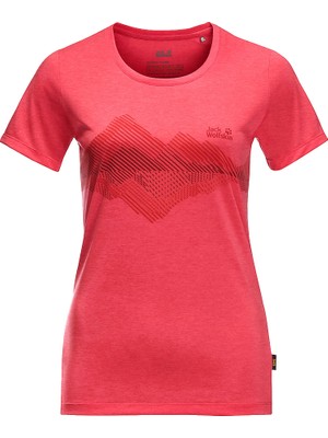 Jack Wolfskin Crosstrail Graphic Kadın T-shirt 1807211-2058