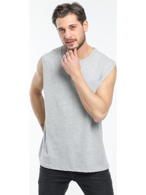 Superlife Bisiklet Yaka Kolsuz Tshirt