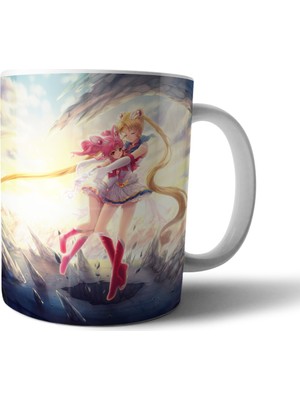 Pixxa Sailor Moon Ay Savaşçısı Kupa Bardak Model 5