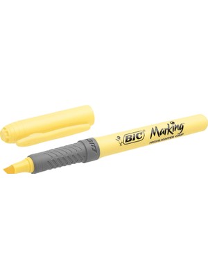 Bic Grip Pastel Fosforlu Kalem 4'lü + Flex Fosforlu Kalem Canlı Renkler 4'lü