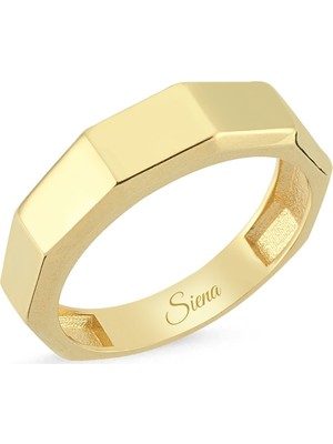 Siena 14 Ayar Sade Kadın Yüzüğü