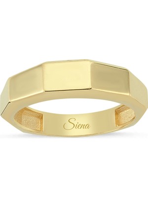 Siena 14 Ayar Sade Kadın Yüzüğü