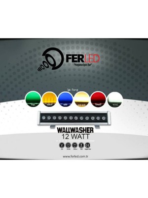 Ferled Wallwasher 3W 12CM. Günışığı