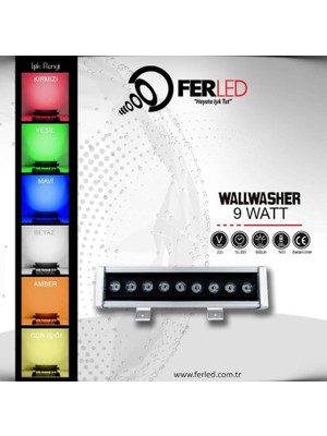 Ferled Wallwasher 3W 12CM. Günışığı