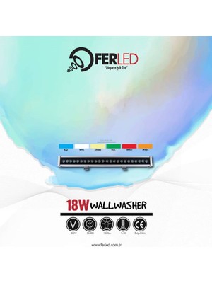 Ferled Wallwasher 18W 50CM.