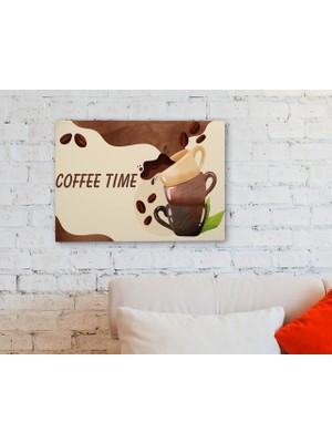 Bk Home Coffee Tasarımlı Kanvas Tablo 30X50CM-41