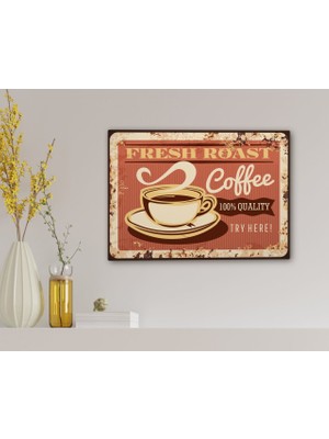 Bk Gift Coffee Tasarımlı Kanvas Tablo 30X50CM-33