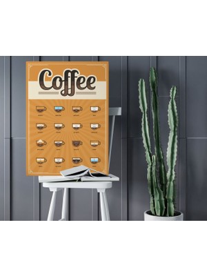 Bk Gift Coffee Tasarımlı Kanvas Tablo 50X70CM-26