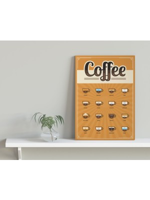 Bk Gift Coffee Tasarımlı Kanvas Tablo 30X50CM-26