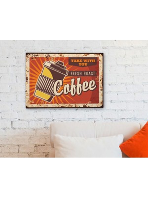 Bk Gift Coffee Tasarımlı Kanvas Tablo 30X50CM-34