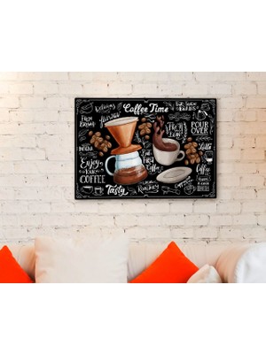 Bk Gift Coffee Tasarımlı Kanvas Tablo 70X100CM-39