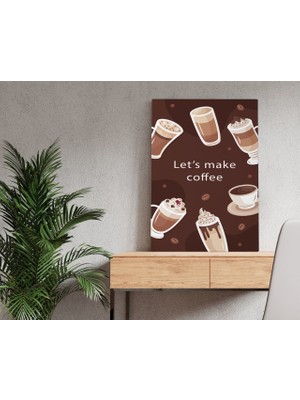 Bk Gift Coffee Tasarımlı Kanvas Tablo 50X70CM-31