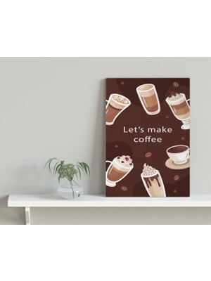 Bk Gift Coffee Tasarımlı Kanvas Tablo 30X50CM-31