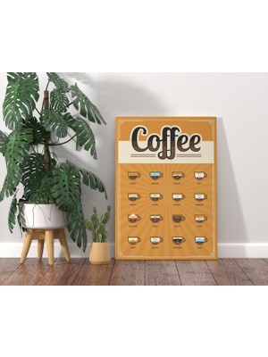 Bk Gift Coffee Tasarımlı Kanvas Tablo 70X100CM-26