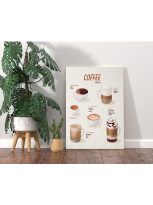 Bk Gift Coffee Tasarımlı Kanvas Tablo 70X100CM-21