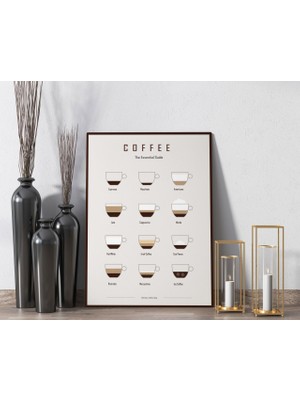 Bk Gift Coffee Tasarımlı Kanvas Tablo 50X70CM-16