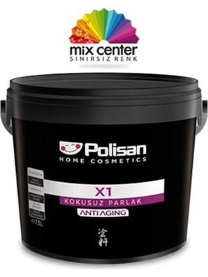 Polisan X1 Kokusuz Parlak (Anti-Aging) Boya 0.7 Lt 4373 Nil Yeşili Cİ-7392