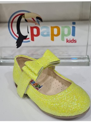 Pappikids PAPPIKIDS033 Kız Çocuk Kurdelalı Günlük Abiye Babet Ayakkabı