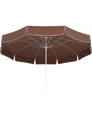 Tevalli Parasols 200 cm Elite Taşıma Çantalı Polyester Plaj Şemsiye - Kahverengi