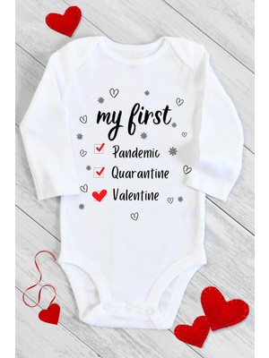 Limon Bebek Beyaz Ilk Listem Uzun Kol Çıtçıtlı Body